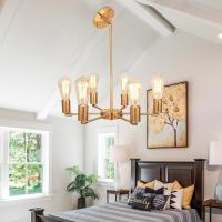 Lámpara Colgante LED Para Techo De Cocina Y Sala De Estar Iluminación Chandelier Pendente Candelabro Techo Material Principal Sin Luz Incorporada - details 2