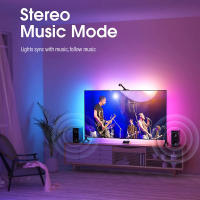 Tira De Luces LED RGBIC WiFi Sincronización De Pantalla De TV Y Juego Ambiente Para Dormitorio Fondo De TV Control Por App Musica - details 13