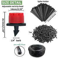 Kit De Riego Por Drip Para Jardín 5-50M Sistema Automático De Riego Para Plantas Bonsái Maceta Césped Flores Verduras Invernadero Con Boquillas 1/4'' - details 1
