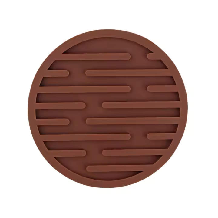 Alfombrillas De Silicona Ecológicas 10cm Redondas Resistentes Al Calor Para Taza De Té Tapete De Mesa Para Vaso De Café Y Bebidas Soporte Para Taza Decorativo - 1