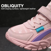 Zapatillas De Niñas Casuales En Color Rosa Cómodas Y Transpirables Zapatos Deportivos Planos Para Niñas Con Suela De EVA Tela De Malla Y Cuero - details 2