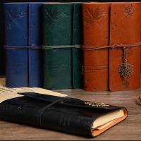 Cubierta De Cuero Vintage Para Cuaderno A6 Sin Hojas Planificador De Presupuesto Tacto De Piel De Bebé Regalo Exquisito - details 7