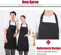 Mantelón Ajustable Con Bolsillos Para Cocina Para Mujeres Y Hombres Adecuado Para Chef Tablier Mandil Sin Mangas Material De Poliéster - details 0