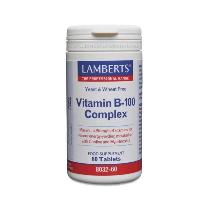 Lamberts Complejo Vitamina B 100 Complex 60 Cápsula - 1