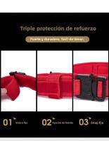 Juego De Collar Y Correa Para Perros De Nylon Resistente Con Reflejo Táctico Entrenamiento Para Grandes Perros Con Cierre Rápido - details 4