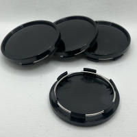 Juego De 4 Cubiertas De Eje Para Coche 62mm Negro Y Plateado ABS Protección Contra Polvo Accesorios De Modificación De Automóviles - details 3