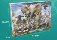 Rompecabezas De Papel 1000 Piezas 75x50cm Serie Animal Dinosaurio Para Adultos Juguete Personalizado Regalo De Navidad - details 4