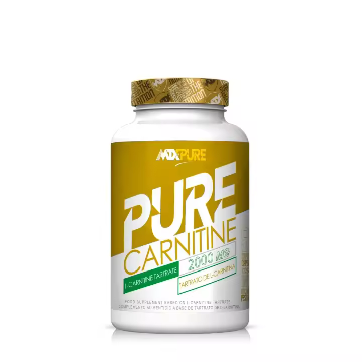 CARNITINE  by MTX PURE  - L-Tartrato de L-Carnitina PREMIUM para favorecer el uso de la grasa como fuente de energía, con efectos antioxidantes, - 1
