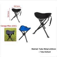 Silla Taburete Tres Patas Plegable Portatil, Taburete Silla De Camping Pesca Caza - details 0