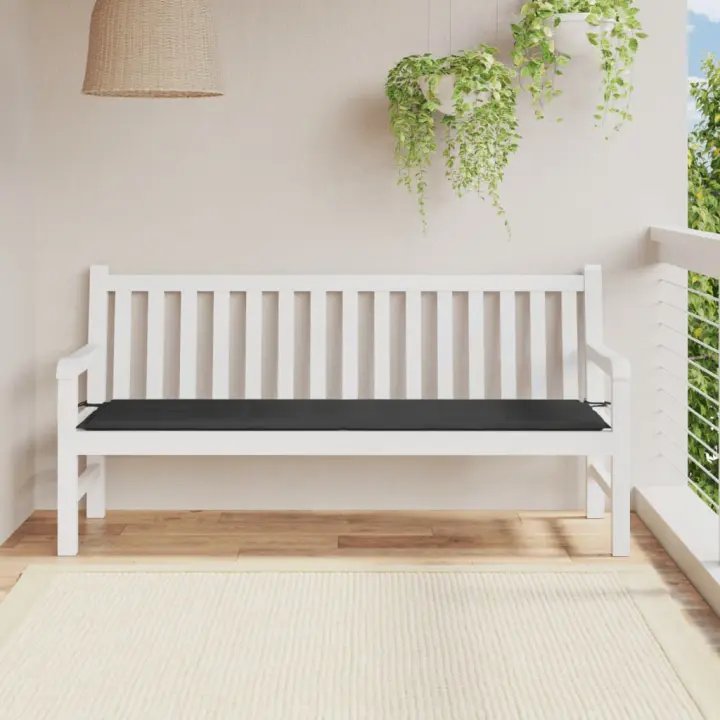 vidaXL Cojín de banco de jardín tela Oxford azul 180x50x3 cm - 1