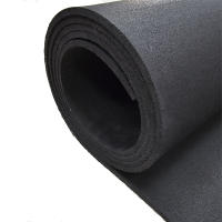 OZIO FITNESS Rollo 10 m Suelo Negro Caucho de 5 mm de Grosor Fitness Musculación - details 2