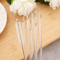 Juego De Pajillas De Vidrio Borosilicato Resistente Al Calor Reutilizable Con Cepillo Para Té De Burbujas Smoothies Y Cocktails Accesorios De Barra - details 9