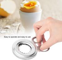Boyed Egg Tool Egg Shell Cracker Cortador de huevos de acero inoxidable Pelador de huevos fácil Gadget de cocina Cortar la parte superior de los huevos cocinados en segundos - details 4