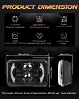 Faros LED 80W 4x6 Pulgadas Proyector H4 Para Coche Camión Offroad Convertidor H4651 H4652 H4656 H4666 Banda De Trabajo Alta Y Baja - details 0