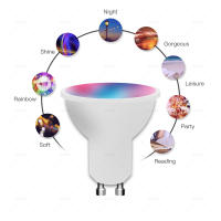 Bombilla LED Inteligente Tuya Wifi 9W GU10 220V RGB Spot De Control Por Voz Compatible Con Alexa Y Google Assistant Regulable Y Duración De 40000 Horas - details 3