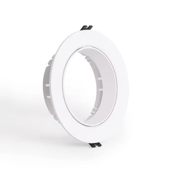 Ledkia Aro Downlight Empotrable Circular Direccionable para Bombilla LED GU10 AR111 Corte Ø135 mm Blanco - 1