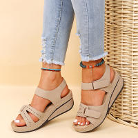 Sandalias Para Mujer 2024 Zapatos De Tacón Bajo Cómodo Cierre De Correa Transpirables Para Caminar Fiesta Zapatillas Muje - details 4
