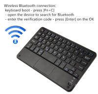 Teclado Bluetooth Con Touchpad Para Tablet Android iPad PC Samsung Tab Teclado Inalámbrico Para Computadora Y Tablet Con Soporte Al Pulgar - details 14