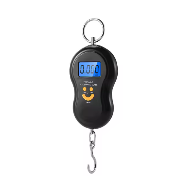 Báscula Portátil Digital LCD 110lb/50kg Escala Electrónica Para Maletas Viaje Pesaje De Bagaje Y Bolsas Precisión 0,01g Sin Badería Incluida - 1