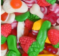 FINI CINEMA MIX 1KG, Surtido de golosinas en formato brillo. Encontrarás Dedos, Huevos, Besos Twisty, Huesos y Fresas.  1 Kg, con unas 143U aproximadamente. MEZCLA PERFECTA SABOR TOP ORIGINAL - details 2