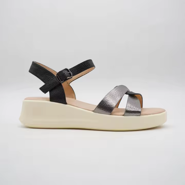 Virucci - Sandalias Casual de Mujer Cómodas Modernas 697 disponible en Beige, Blanco, Cuero, Negro - 1