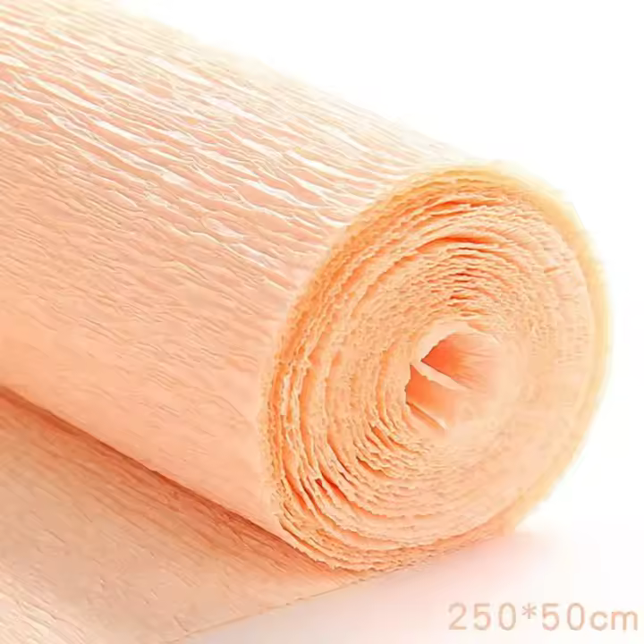 Rollo De Papel De Crepe Colorido Para Origami 50x250cm Papel De Plisado Para Manualidades Flores DIY Envoltura De Regalos Y Decoración - 1