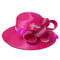 Sombrero Derby Elegante De Navidad Para Mujer Con Plumas Y Diamantes Anversa De Fiesta Casaca De Busto Broche Anversa De Busto - details 8