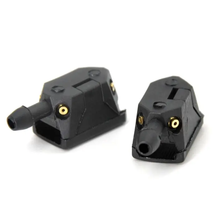 2Pcs Aspersores De Limpia Parabrisas Para Coche Universal 9mm a 4 Maneras Montaje Mejorado Boquillas Ajustables 8mm C9C8 - 1