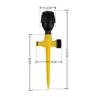 Cabezal De Riego Automático 360 Grados Ajustable Rosca Para Jardín Suelto Subterráneo Nozzle De Agua Para Jardinería Y Agricultura - details 2