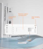 Reloj De Alarma Digital LED Con Mostrador De Temperatura Humedad Y Día Semanal Ajustable Brillo Para Hogar Y Habitación - details 8