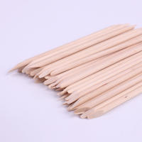 50/100pcs Palillos De Madera Para Cutícula Orange Doble Extremo Herramienta De Arte De Uñas Y Pelos De Pies Para Manicura Y Pedicura - details 2