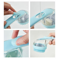 Cepillo De Baño Con Mango Largo Para Masaje Del Escalpelo Y Exfoliación De Cuerpo Herramientas De Peinado Para El Cabello Presiona Para Dispensar - details 10