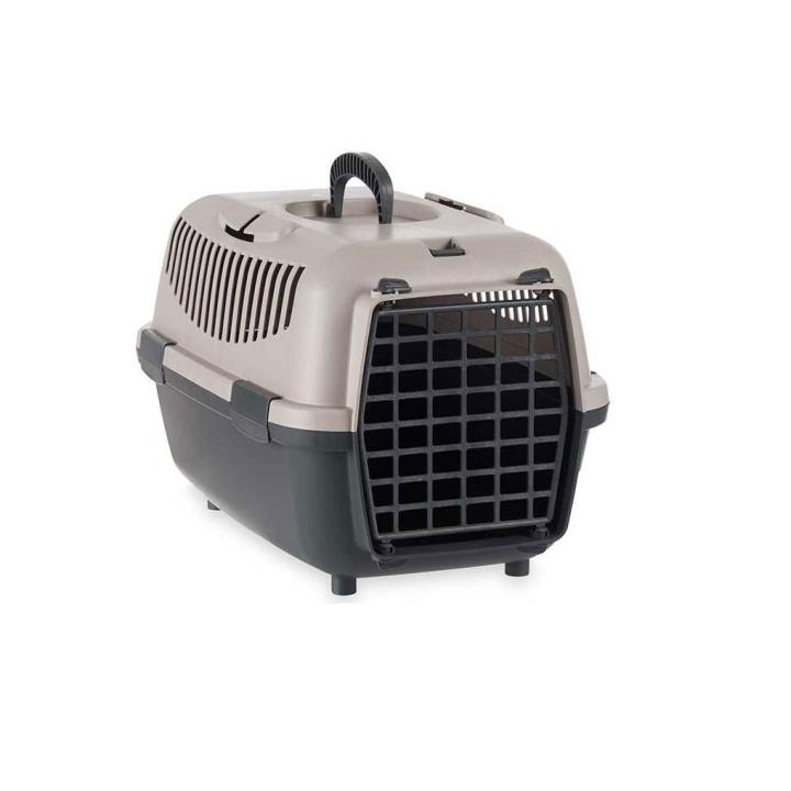Transportin para gatos plastico antracita gato o animales