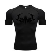 Camiseta De Fitness Para Hombres Musculado Gimnasio Quick Dry Transpirable Deporte Entrenamiento Estilo Fitness Ropa Deportiva - details 3