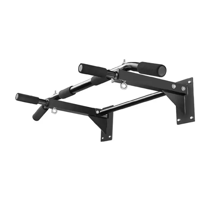 ALLINLIFE Equipo de suspensión Puerta segura y estable Barra de fitness de acero con dominadas ajustable Montada en la pared Barra de dominadas horizontal - 1