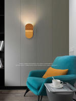 Lámpara De Pared Creativa Minimalista En Negro/Blanco/Oro De Aluminio Para Iluminación De Dormitorio Y Sala De Estar Instalación Fácil Incluye Bombilla Moderno Estilo - details 5