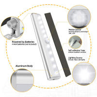 Lámpara Nocturna Inalámbrica Con Sensor De Movimiento PIR 9cm/19cm Para Armario Pasillo Cocina Escaleras Iluminación Automática De LED Duración De Vida Superior a 20000 Horas - details 3
