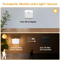 Lámpara Nocturna LED Con Sensor De Movimiento Carga USB Tipo-C Para Dormitorio Cocina Escalera Pasillo Armario Iluminación - details 4