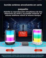 Mini Altavoz De música con Bluetooth, Pantalla Completa, Efecto De Iluminación Colorido, Audio Pequeño - details 3