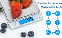 Báscula De Cocina Digital 3000g Precisión 0.1g Mini Con Pantalla LCD Para Cocina Hornear Joyería Material Acero Inoxidable - details 3