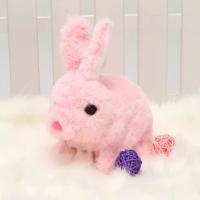 Muñeco De Peluche Eléctrico De Conejo Largo Juguete Interactivo Para Niños Simulación De Forma De Animal Pequeño Batería Regalo Favorito - details 1