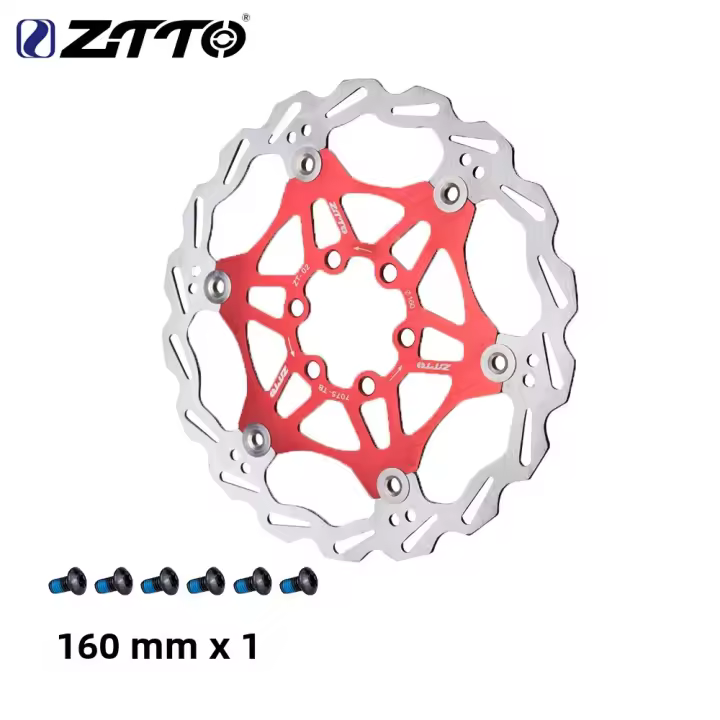 ZTTO Disco De Freno MTB 180mm 160mm Rotor Flotante Acero Inoxidable 6-Tornillos Rotor De Bicicleta De Montaña Carretera CX DH Frenos Hidráulicos - 1