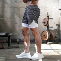 Shorts De Correr Para Hombre Verano 2024 2 En 1 Deportivos De Entrenamiento Secado Rápido Pantalones De Gimnasio - details 11