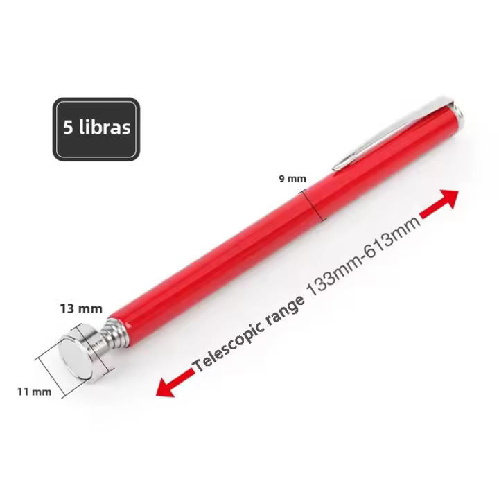 Herramienta De Recogida Magnética Telescopica Con Luz LED Para Lugares Difíciles De Alcanzar Herramienta De Reparación De Coches Regalo Para Padre Y Navidad - 1