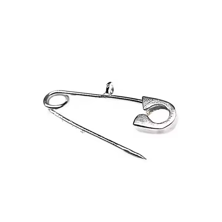Inmaculada Romero - Imperdible Plata Ley 925m con Asa para Chapa - Joyería Infantil - 1