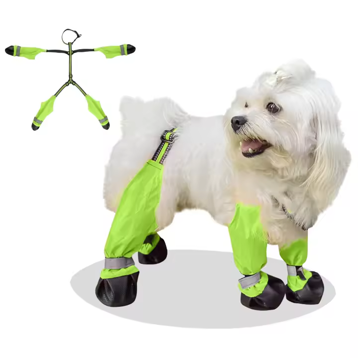 Zapatillas Ajustables Para Perros Con Resaltos Reflectantes Impermeables Protección Para Patas De Pequeños Perros De Niña - 1