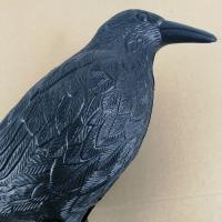 Repelente De Pájaros Negro Corazón De Águila Decoración De Jardín Simulación De Cuervo Y Corazón De Águila Control De Plagas Exterior - details 6