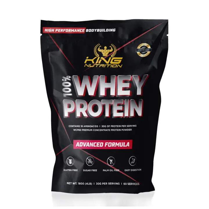 100% Whey Protein 1,8kg King Nutrition Proteina Concentrada. - 1