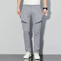 Pantalones Deportivos Casuales Para Hombre Verano 2023 Pantalones Rectos Delgados Cómodos Secado Rápido Adecuados Para Negocios Y Exterior - details 16