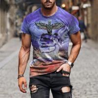 Camiseta Oversize Trend Street Hip Hop Para Hombre Con Estampado 3D De Judas Priest Cuello Redondo Manga Corta Moda Casual - details 6